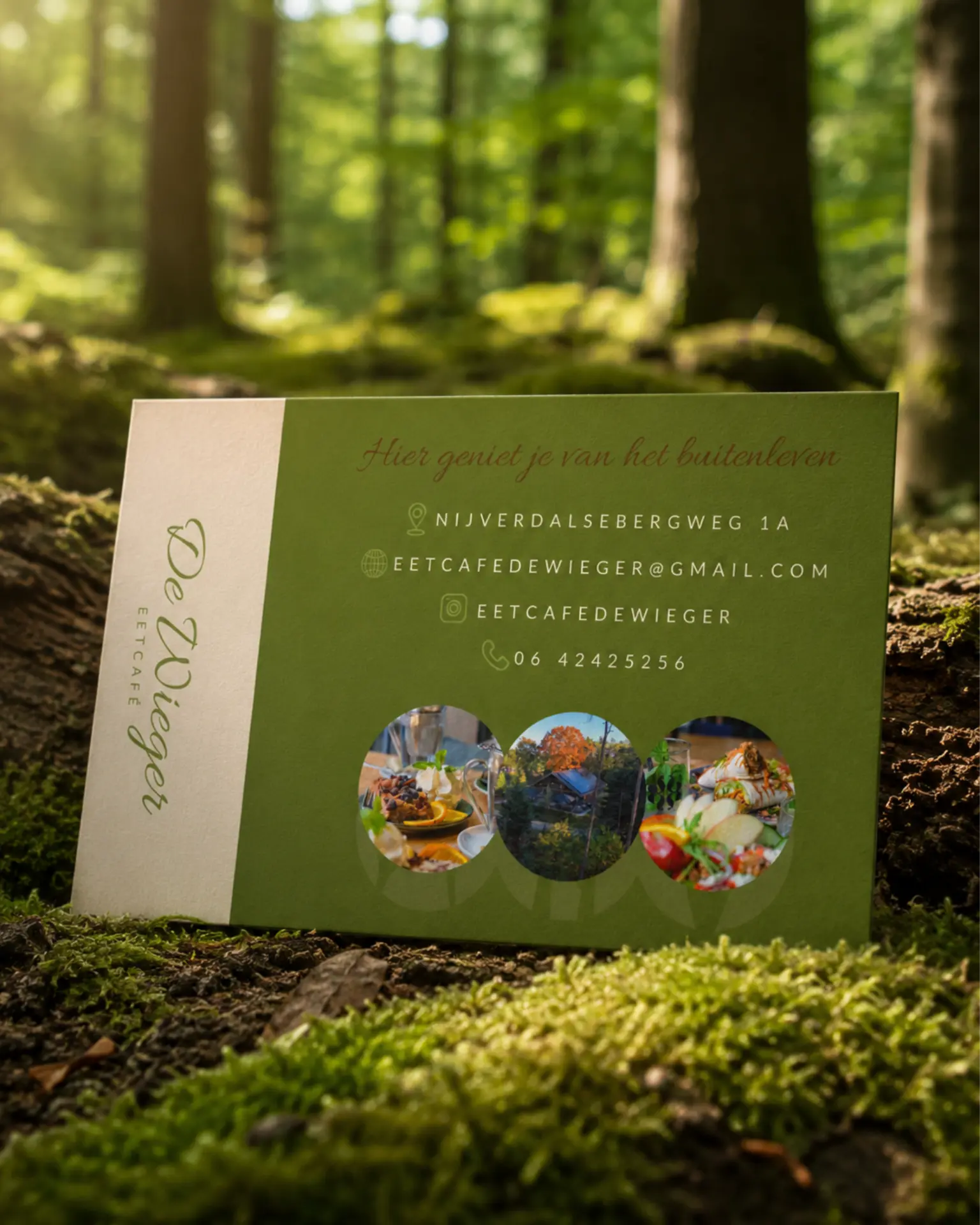 De Wieger, Flyer & visitekaartje ontwerp