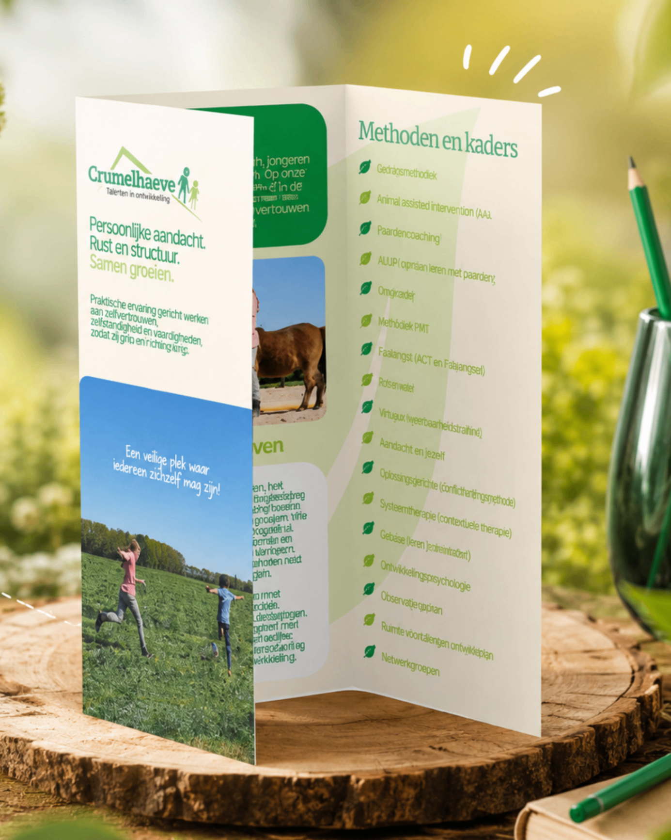 Crumelhaeve, Brochure ontwerp