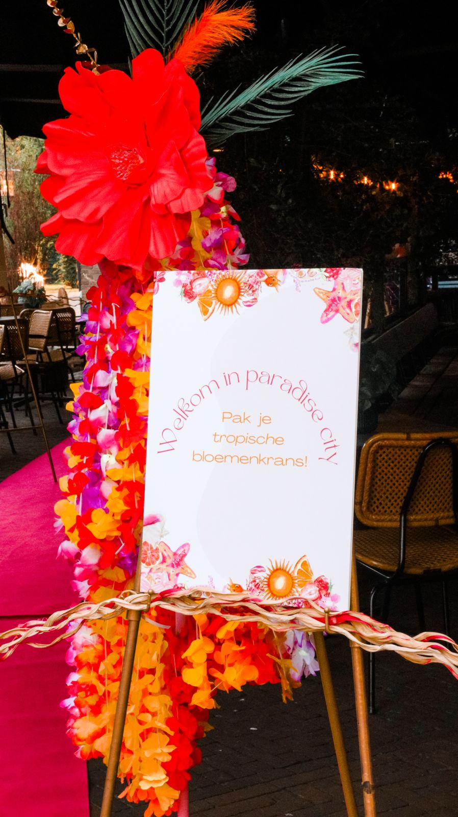 Tropisch feest — 50 jaar, Styling entree