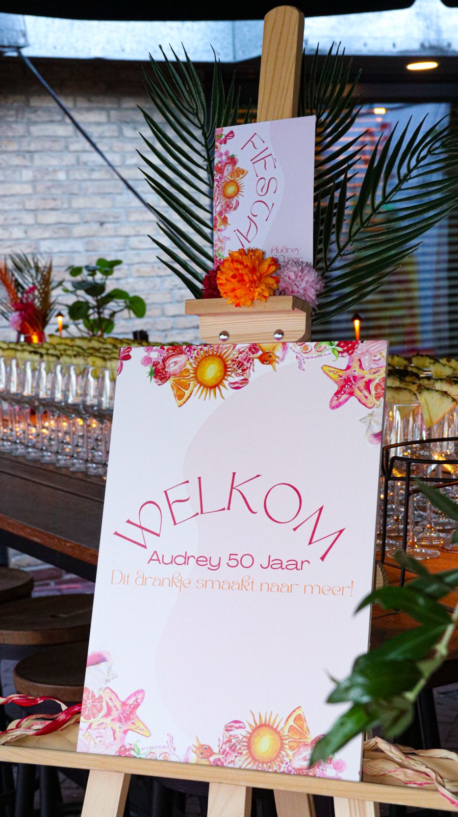 Tropisch feest — 50 jaar, Drukwerk & welkomstbord